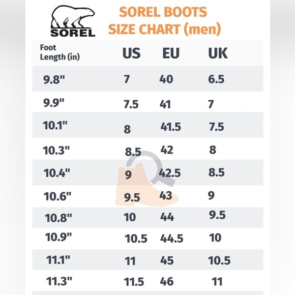 Sorel Men's Felt Lined Brown Tan Leather Duck Boots G089 Size 8 - Picture 6 of 6